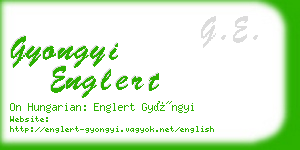 gyongyi englert business card